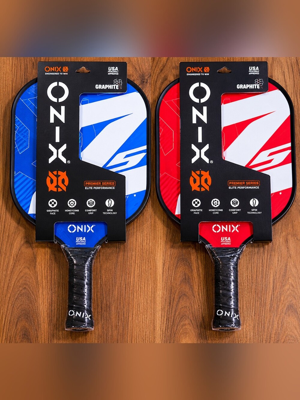 ONIX Graphite Pickleball Paddle - Blue & Orange Packaging-price Is For Each Padd